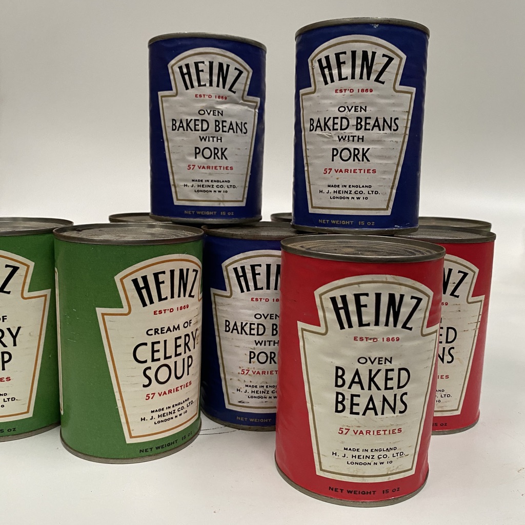 TIN, Vintage Labels - Assorted Heinz Pantry Product